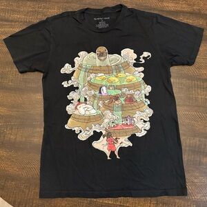 Spirited Away Ghibli Bathtime Men's T-shirt-Small